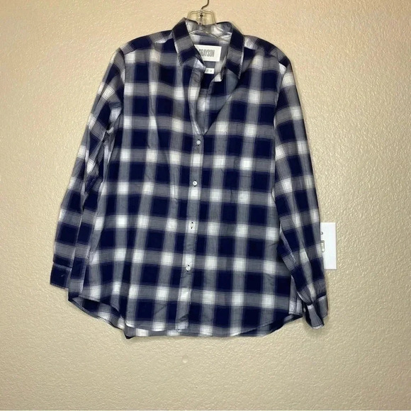 Grayson women’s blue plaid button up size 04 - Picture 1 of 4